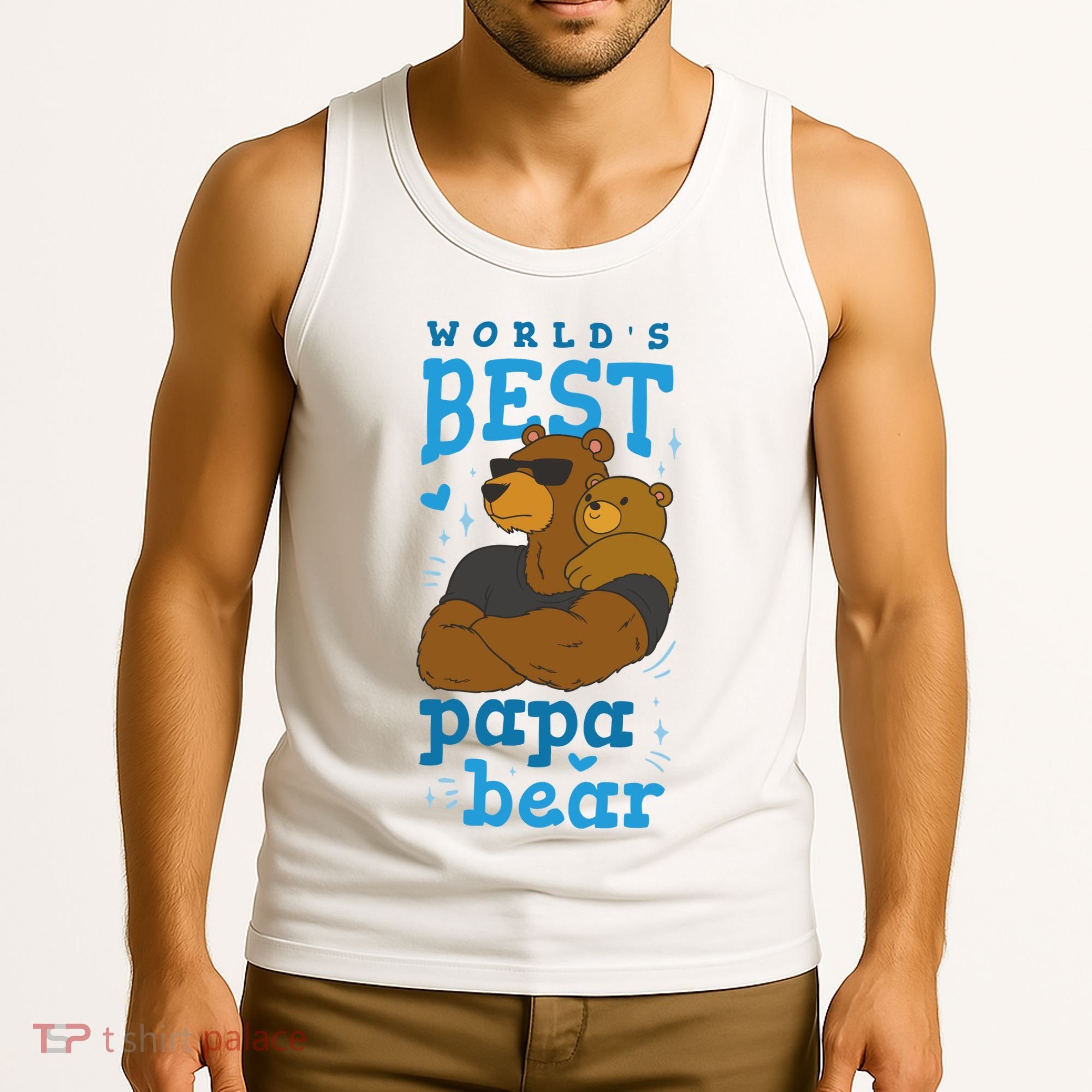 World's Best Papa Bear Tank Top