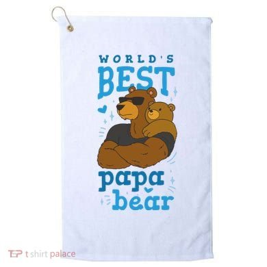 World's Best Papa Bear Golf Towel
