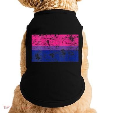 Womens Bisexual Pride Flag Vintage Bisexual Bi Flag Doggie Tank