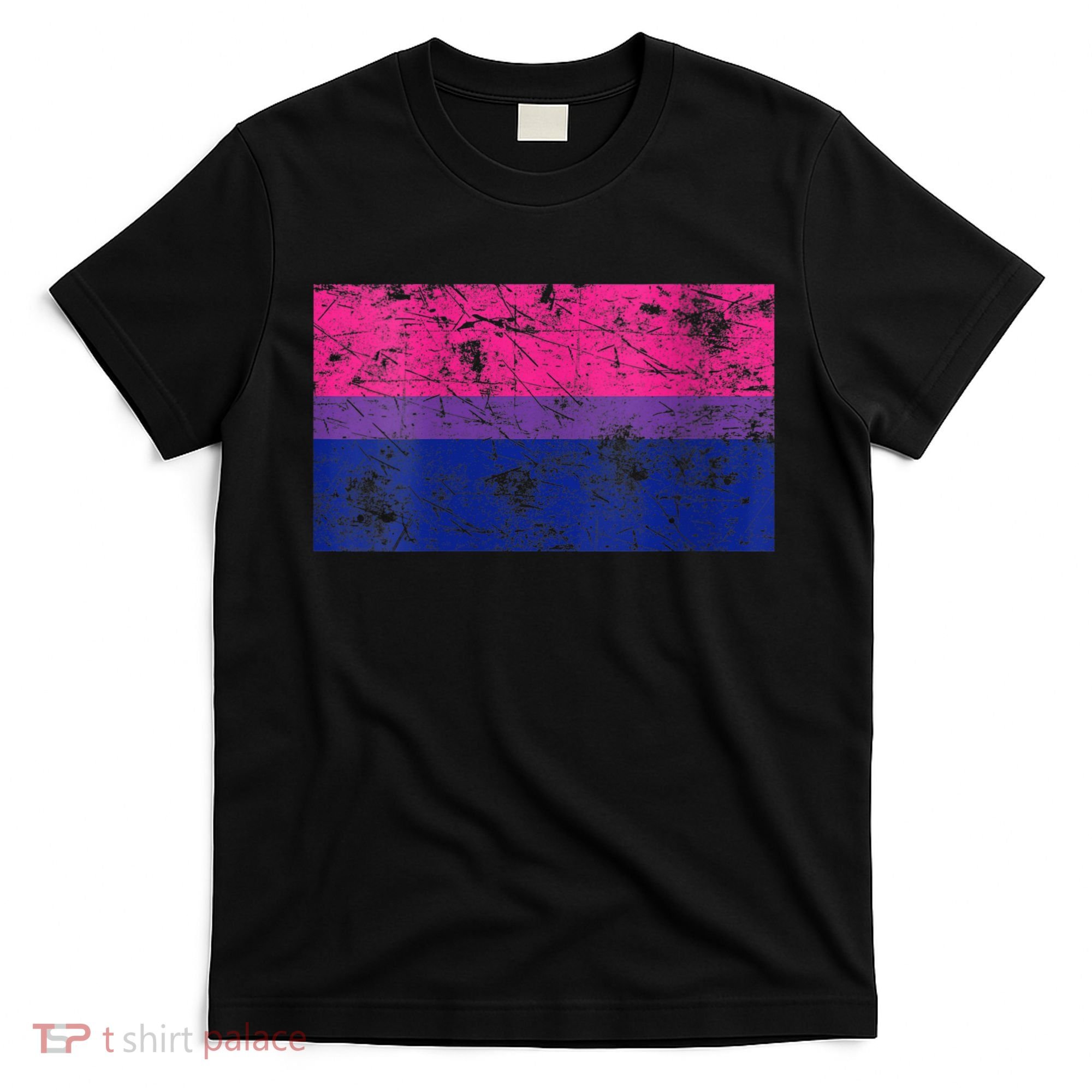 Womens Bisexual Pride Flag Vintage Bisexual Bi Flag T-Shirt