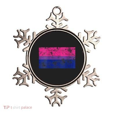 Womens Bisexual Pride Flag Vintage Bisexual Bi Flag Ornament