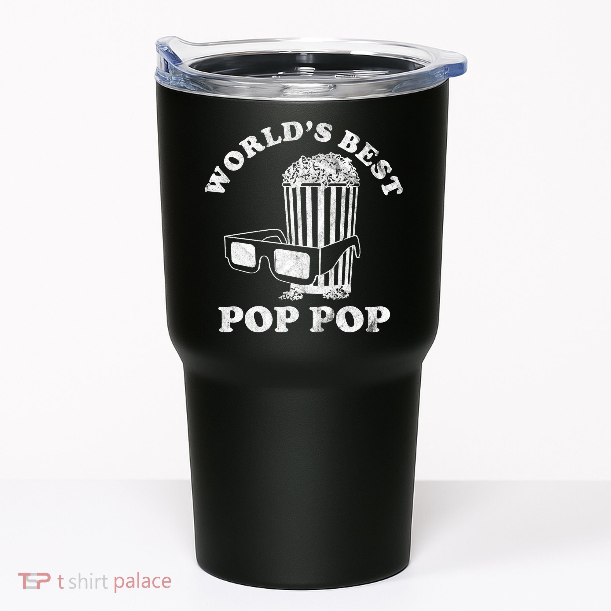 Worlds Best Pop Pop Movie Lover Fathers Day Tumbler