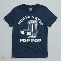 Worlds Best Pop Pop Movie Lover Fathers Day T-Shirt thumb 5