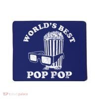 Worlds Best Pop Pop Movie Lover Fathers Day Mousepad thumb 0