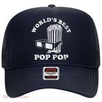 Worlds Best Pop Pop Movie Lover Fathers Day Hat thumb 0