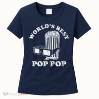 Worlds Best Pop Pop Movie Lover Fathers Day Women's T-Shirt thumb 0