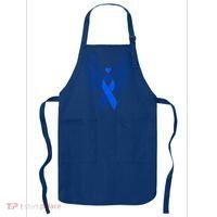 Winged Blue Ribbon Colon Cancer Awareness Cute Gift Apron thumb 0