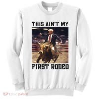 Western Bull Rider Trump AinT My First Rodeo Arena Sweatshirt thumb 0