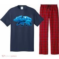 Wildlife Bear Silhouette Night Forest Pajama Set thumb 0