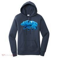 Wildlife Bear Silhouette Night Forest Women's Hoodie thumb 0