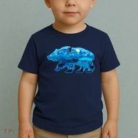 Wildlife Bear Silhouette Night Forest Toddler T-Shirt thumb 2