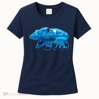 Wildlife Bear Silhouette Night Forest Women's T-Shirt thumb 0