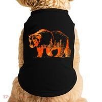 Walking Bear Silhouette Downtown Chicago City Skyline Gift Doggie Tank thumb 0
