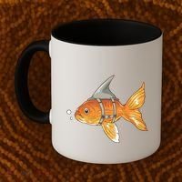 Wanna Be Shark Funny Fish Coffee Mug thumb 2