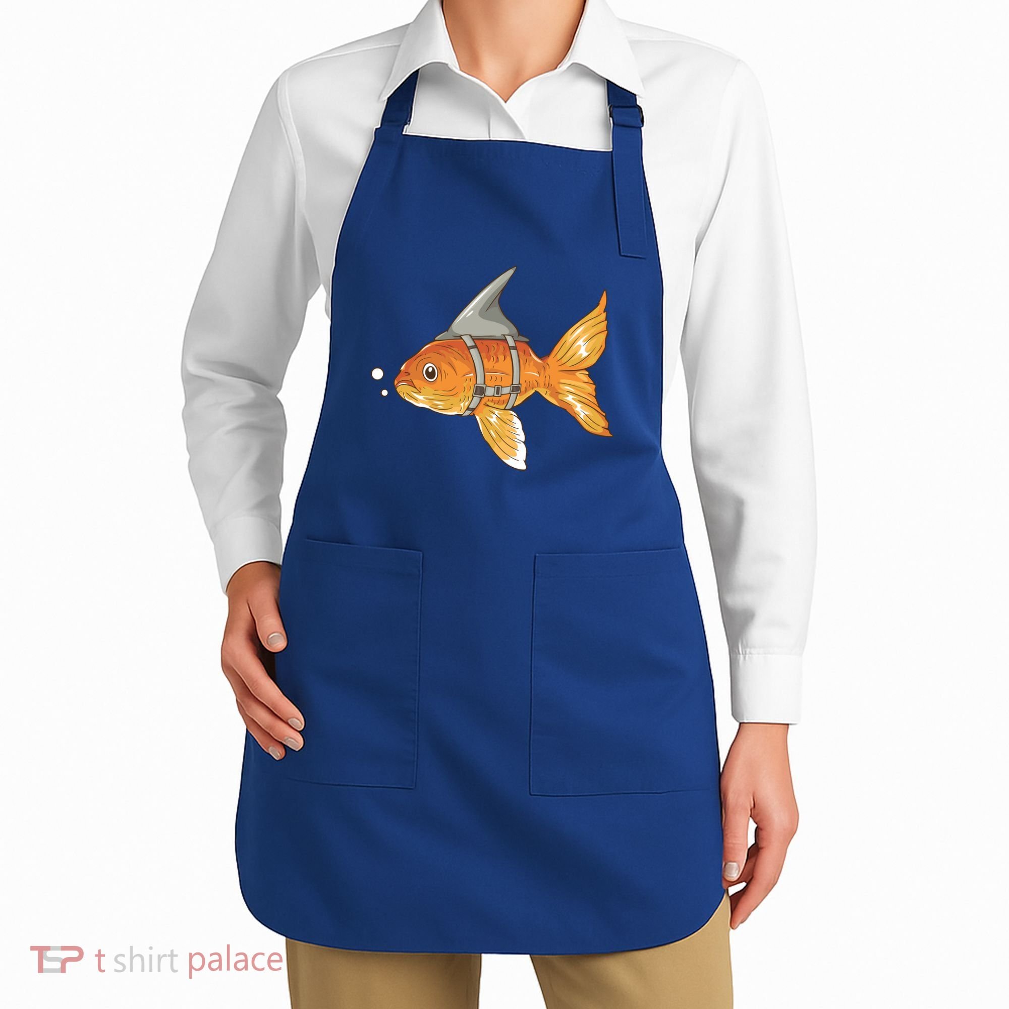 Wanna Be Shark Funny Fish Apron