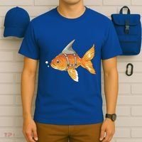 Wanna Be Shark Funny Fish T-Shirt thumb 6