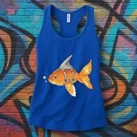 Wanna Be Shark Funny Fish Women's Tank Top thumb 3