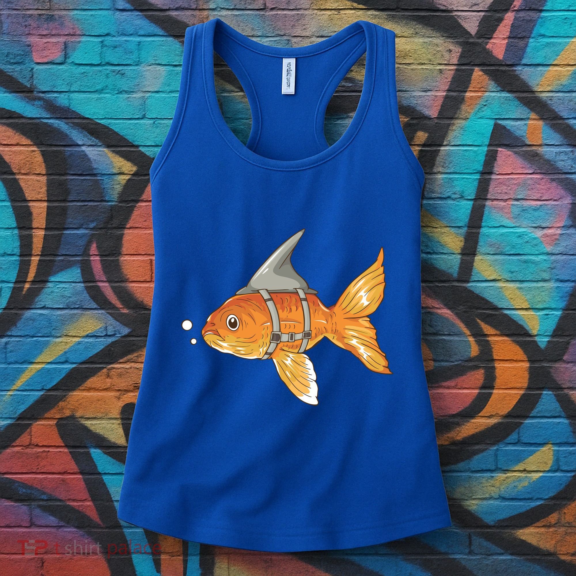 Wanna Be Shark Funny Fish Women's Tank Top