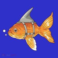 Wanna Be Shark Funny Fish Baby Bodysuit thumb 2