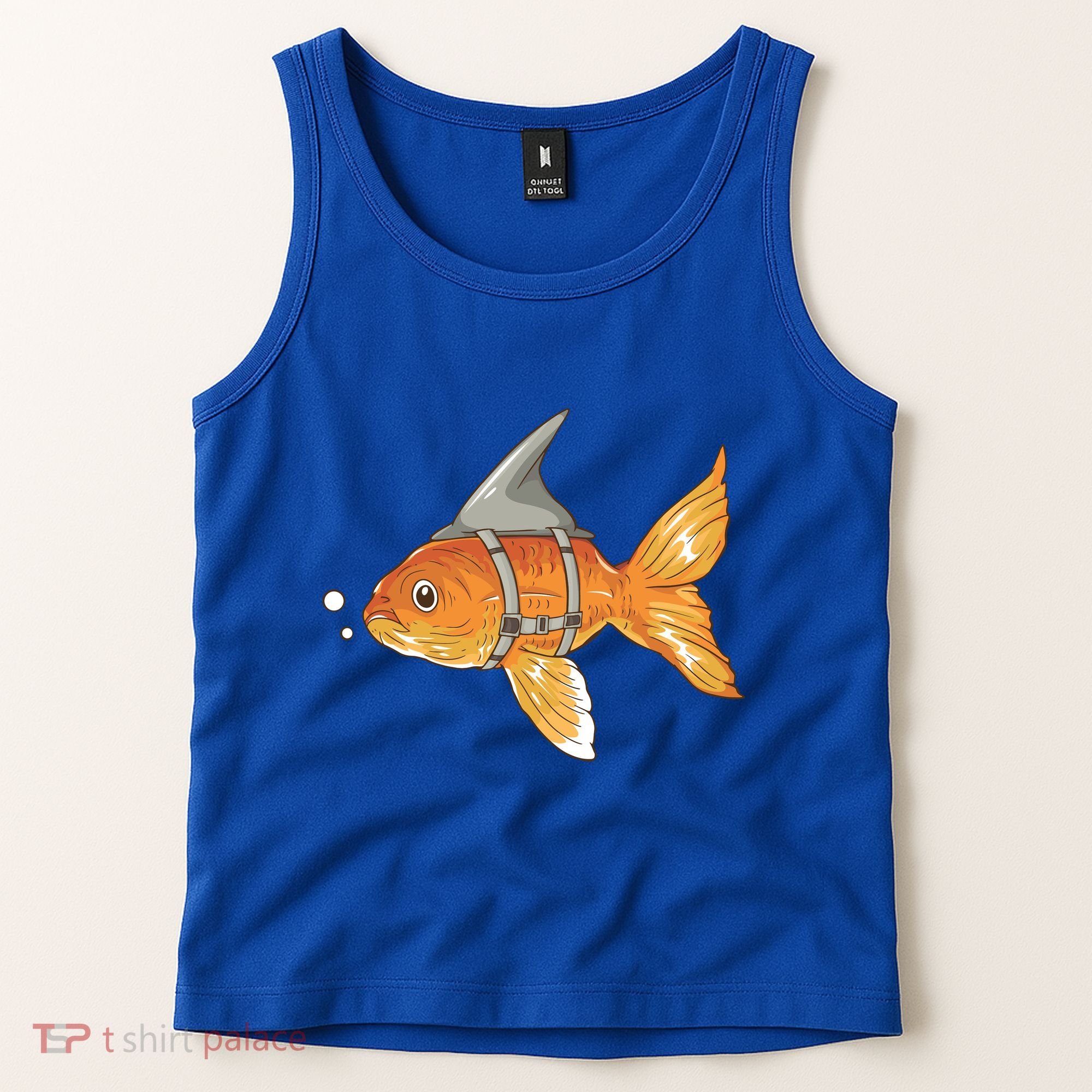 Wanna Be Shark Funny Fish Tank Top