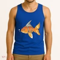 Wanna Be Shark Funny Fish Tank Top thumb 3