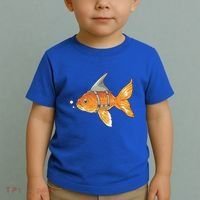 Wanna Be Shark Funny Fish Toddler T-Shirt thumb 2