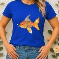 Wanna Be Shark Funny Fish Women's T-Shirt thumb 2