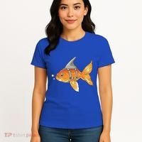 Wanna Be Shark Funny Fish Women's T-Shirt thumb 4