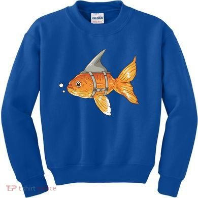 Wanna Be Shark Funny Fish Kids Sweatshirt