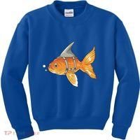 Wanna Be Shark Funny Fish Kids Sweatshirt thumb 0