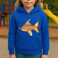 Wanna Be Shark Funny Fish Kids Hoodie thumb 3