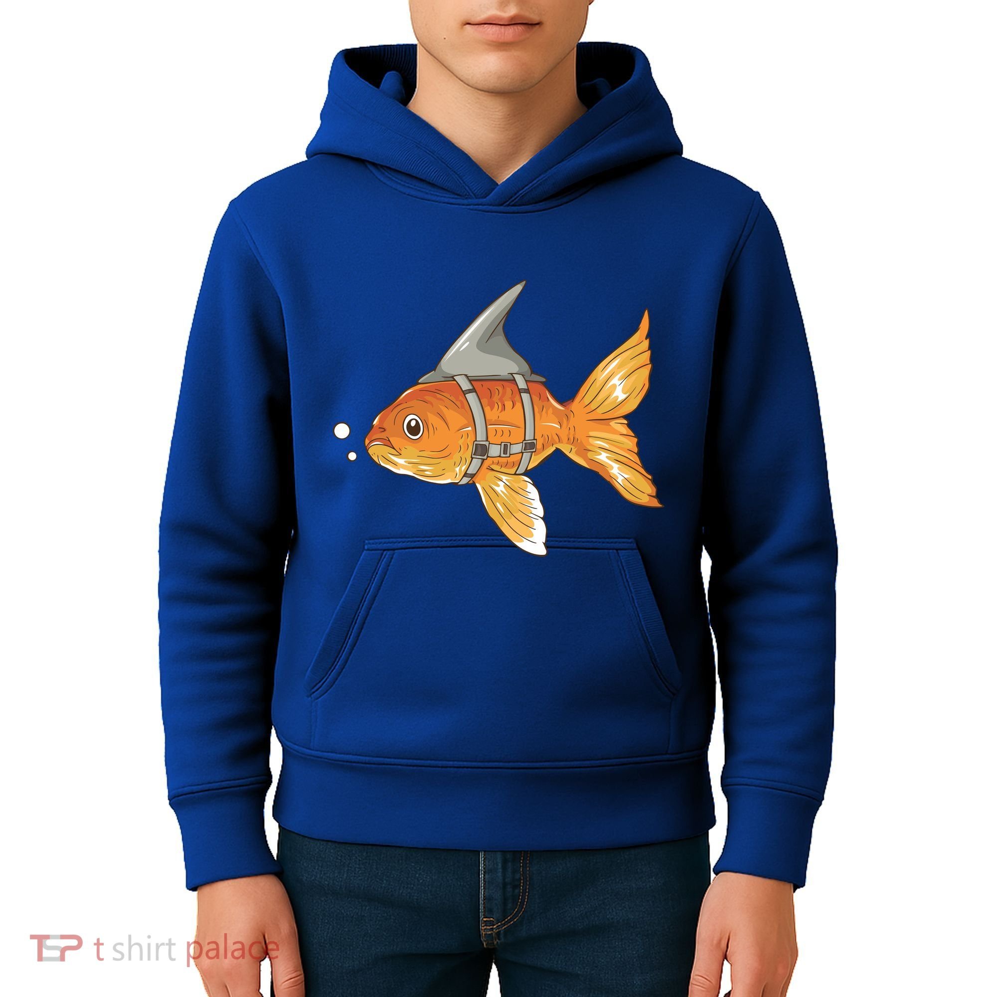Wanna Be Shark Funny Fish Kids Hoodie