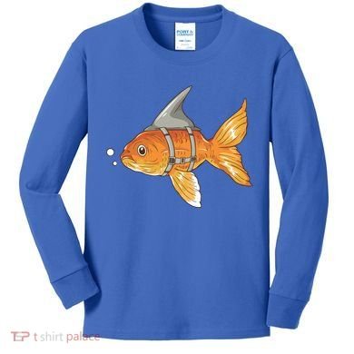 Wanna Be Shark Funny Fish Kids Long Sleeve Shirt