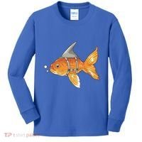 Wanna Be Shark Funny Fish Kids Long Sleeve Shirt thumb 0