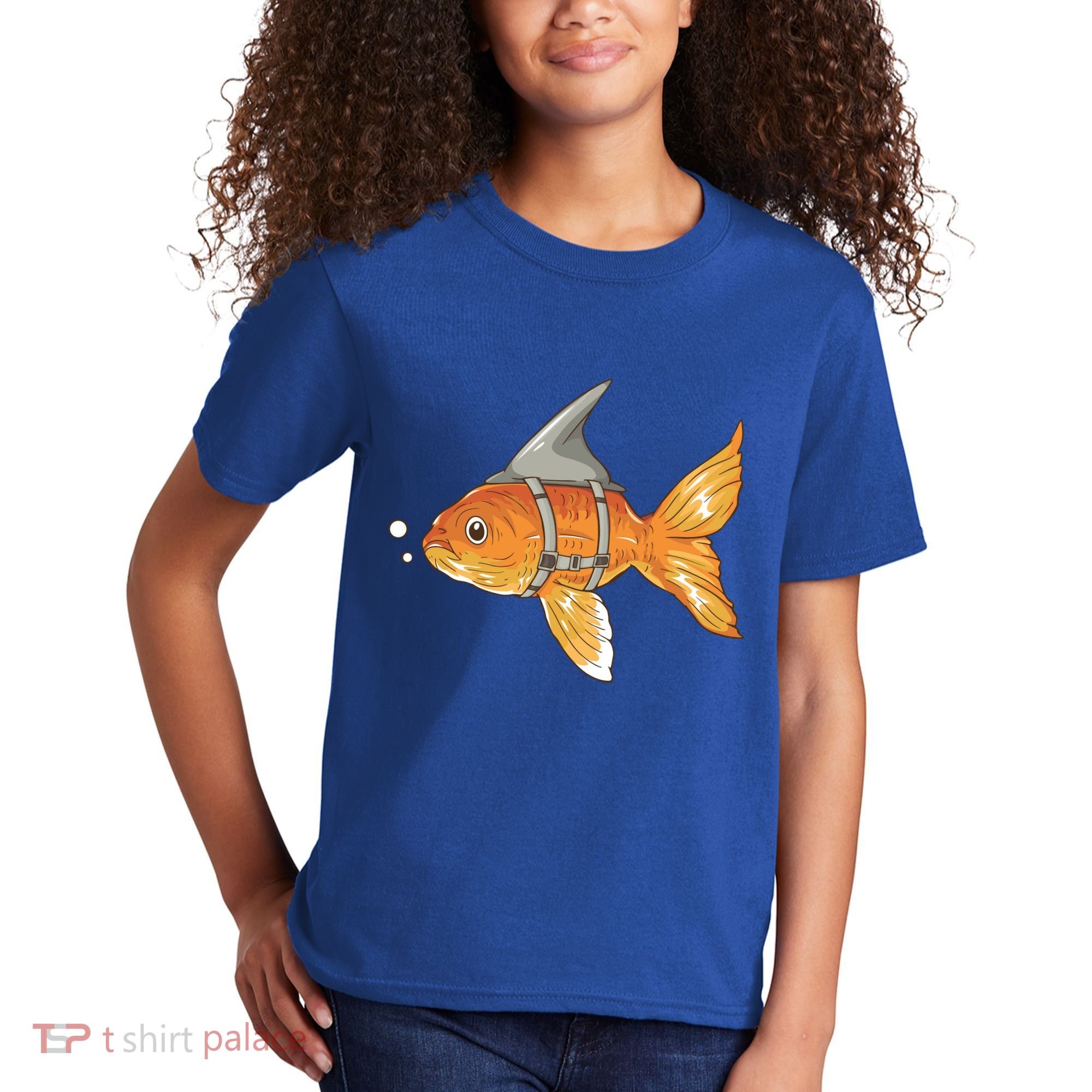 Wanna Be Shark Funny Fish Kids T-Shirt