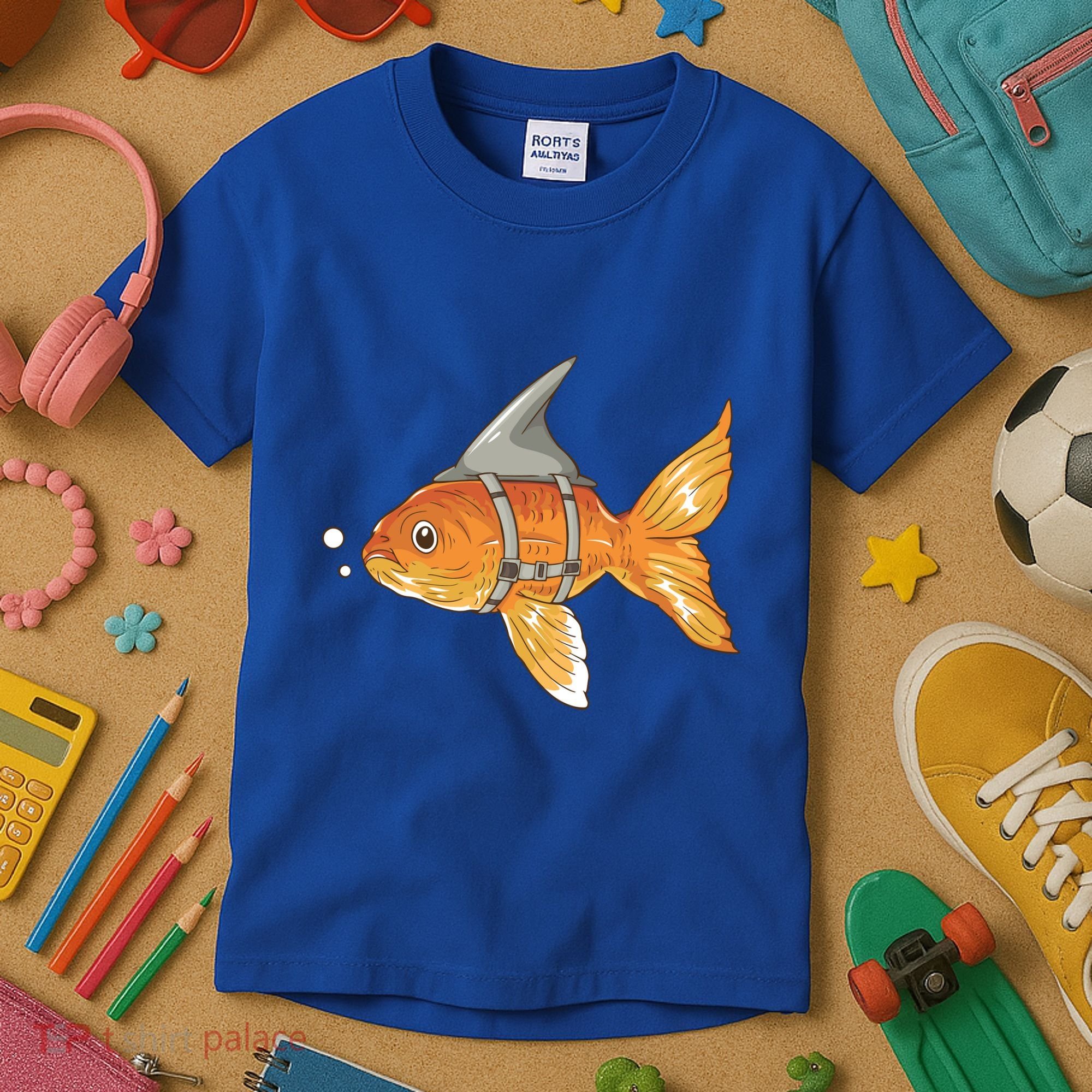 Wanna Be Shark Funny Fish Kids T-Shirt