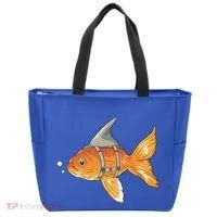 Wanna Be Shark Funny Fish Tote Bag thumb 0