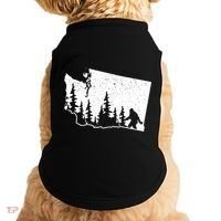 Washington Bigfoot Sasquatch Trees Silhouette State Pride Doggie Tank thumb 0