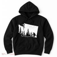 Washington Bigfoot Sasquatch Trees Silhouette State Pride Hoodie thumb 0