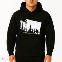 Washington Bigfoot Sasquatch Trees Silhouette State Pride Hoodie thumb 2