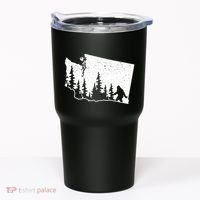Washington Bigfoot Sasquatch Trees Silhouette State Pride Tumbler thumb 0