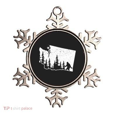 Washington Bigfoot Sasquatch Trees Silhouette State Pride Ornament