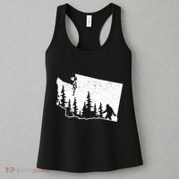 Washington Bigfoot Sasquatch Trees Silhouette State Pride Women's Tank Top thumb 3