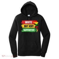 White But Supportive Ally Black History Month Juneteenth Women's Hoodie thumb 0