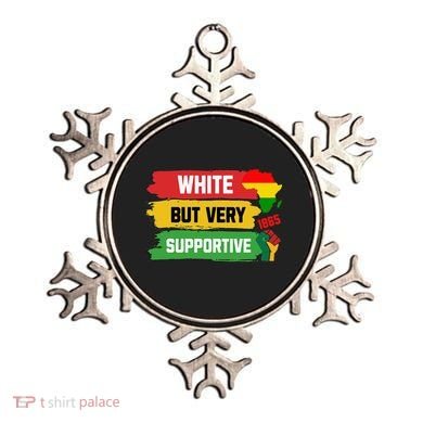 White But Supportive Ally Black History Month Juneteenth Ornament