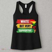 White But Supportive Ally Black History Month Juneteenth Women's Tank Top thumb 3