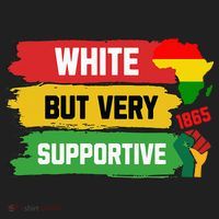 White But Supportive Ally Black History Month Juneteenth Hat thumb 2
