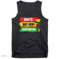 White But Supportive Ally Black History Month Juneteenth Tank Top thumb 0