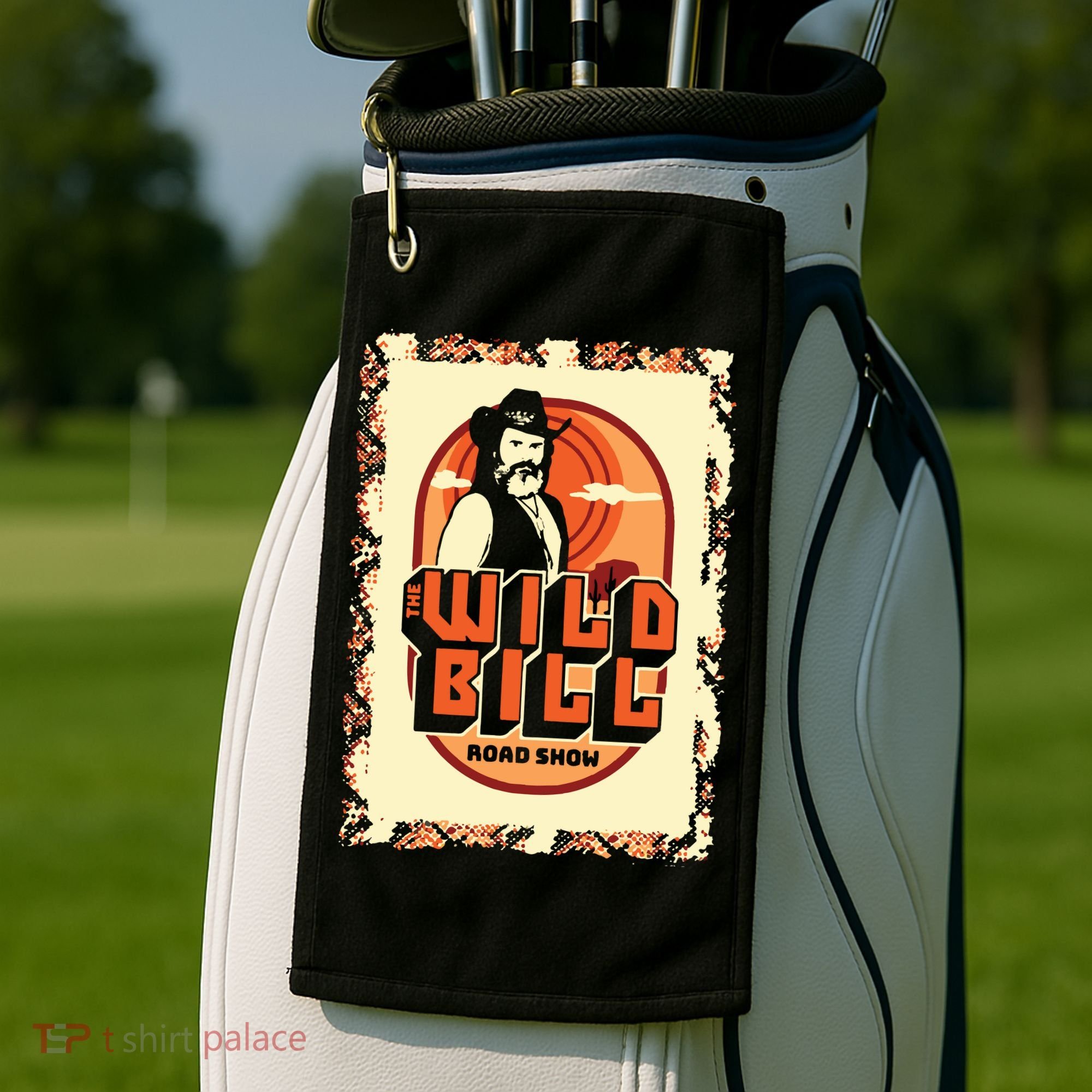 Wild Bill Sunset Road Show Golf Towel