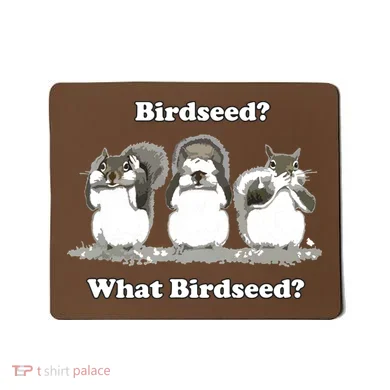 What Birdseed? Squirrel Mousepad